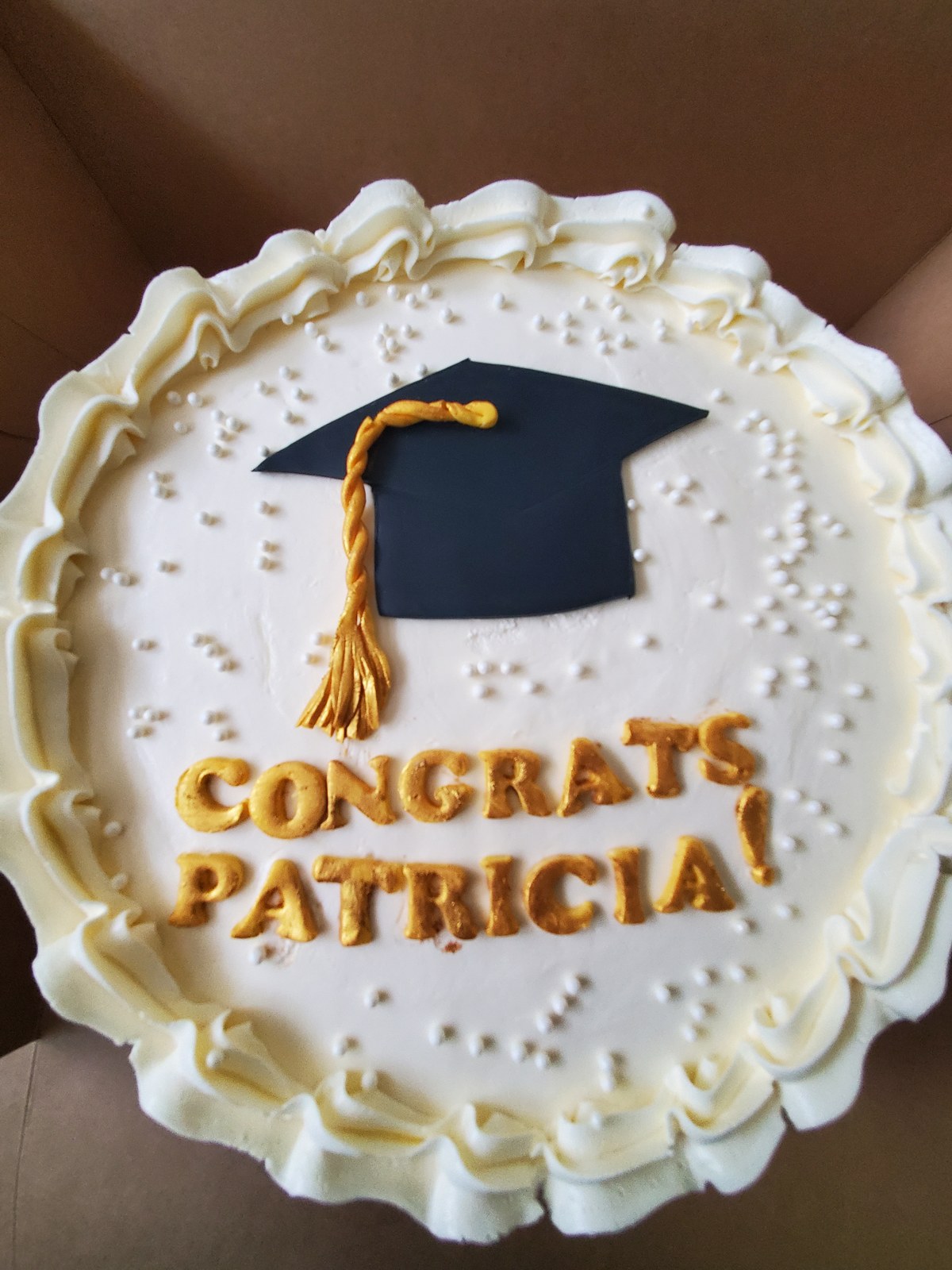 Pastel de graduación para Patricia