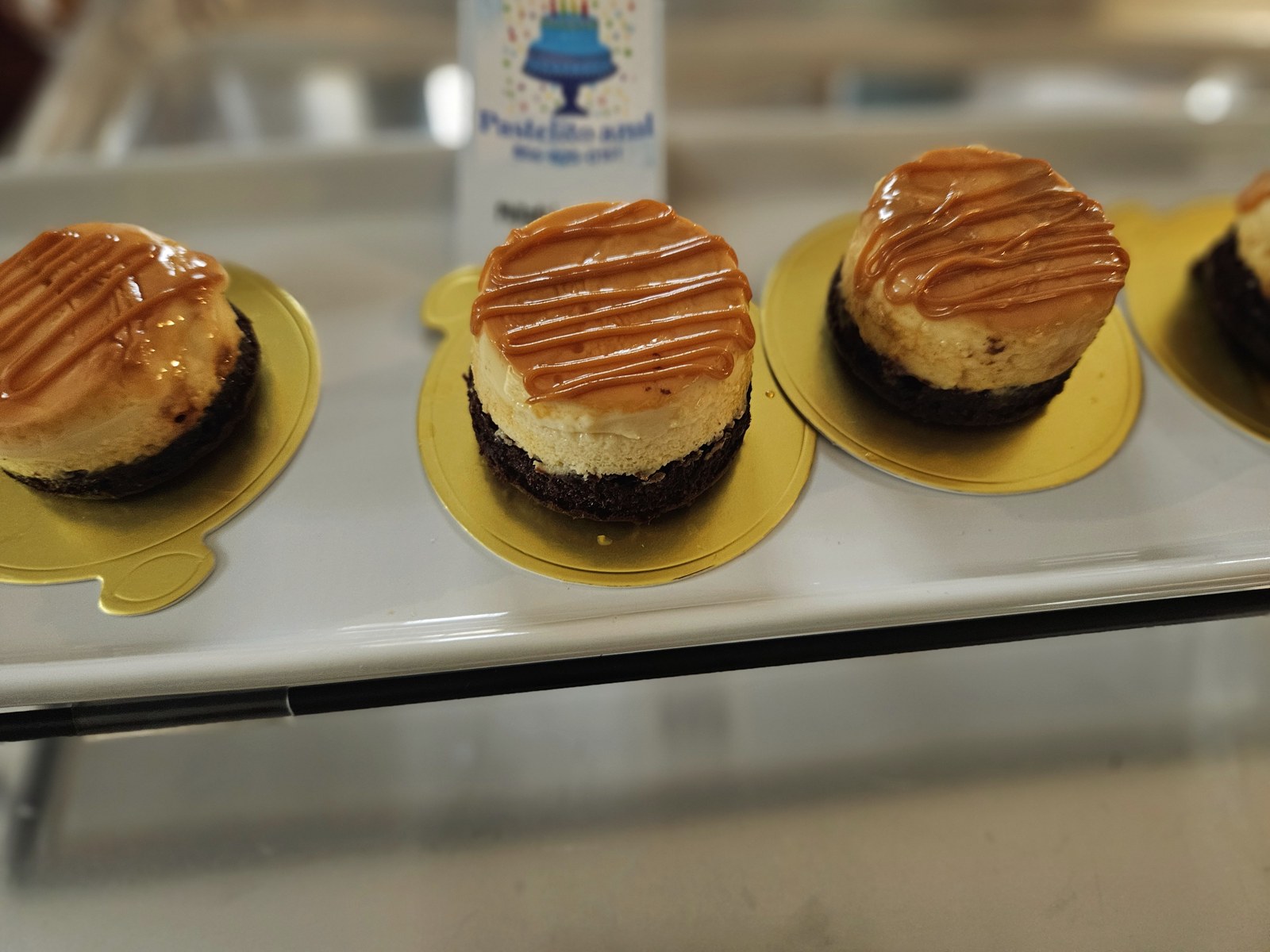 Mini cheesecakes de caramelo